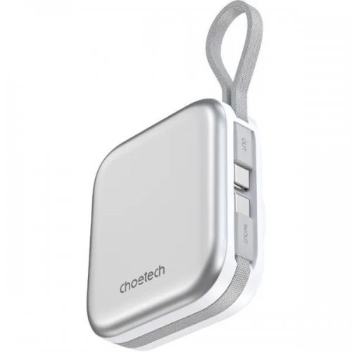 Powerbank Choetech B697C Magnetic Wireless 10000mAh 22.5W (B697C-WHSL) White купити в Україні: Київ, Львів, Хмельницький, Тернопіль, Івано-Франківськ | Низька ціна, відгуки, характеристики від TELEMART фото