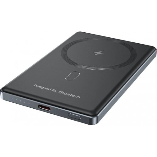 Powerbank Choetech B738 Magnetic Wireless 5000mAh 20W (B738-CCBK) Black купити в Україні: Київ, Львів, Хмельницький, Тернопіль, Івано-Франківськ | Низька ціна, відгуки, характеристики від TELEMART фото