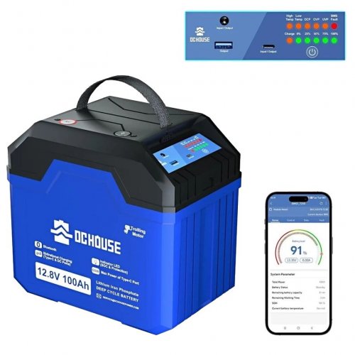 Акумуляторна батарея DC HOUSE 12.8V 100Ah (ECO-LFP1210004) (99-10035201) купити в Україні: Київ, Львів, Хмельницький, Тернопіль, Івано-Франківськ | Низька ціна, відгуки, характеристики від TELEMART фото