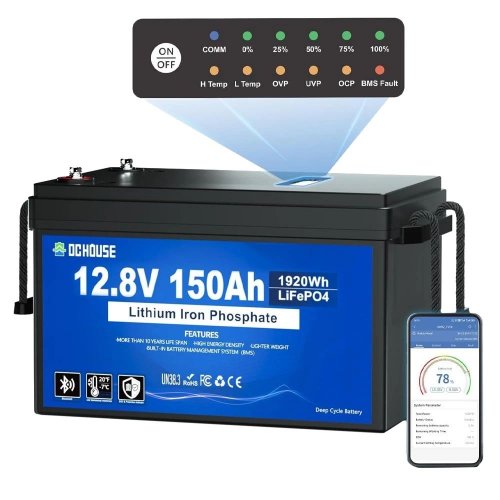 Аккумуляторная батарея DC HOUSE 12.8V 150Ah (ECO-LFP1215005) (99-10035202) купить в Украине: Киев, Днепр, Харьков, Одесса  | Низкая цена, отзывы, характеристики от TELEMART фото