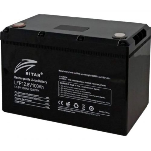 Аккумуляторная батарея Ritar 12.8V 100Ah (LFP12.8V100AHG24) купить в Украине: Киев, Днепр, Харьков, Одесса  | Низкая цена, отзывы, характеристики от TELEMART фото