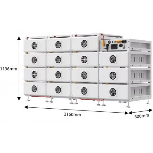 Стійка для батарей Deye BOS-B RACK-BOS-B (RACK/BOS-B-PDU-2) купити в Україні: Київ, Львів, Хмельницький, Тернопіль, Івано-Франківськ | Низька ціна, відгуки, характеристики від TELEMART фото