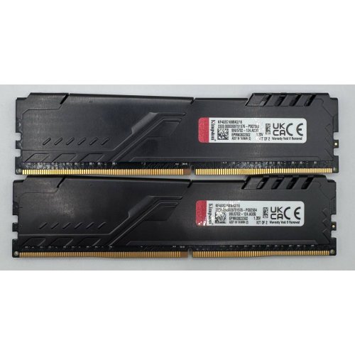 Озу Kingston DDR4 16GB (2x8GB) 3200Mhz FURY Beast Black (KF432C16BBK2/16) (Восстановлено продавцом, 883505) купить в Украине: Киев, Днепр, Харьков, Одесса  | Проверка совместимости, низкая цена, отзывы, характеристики от TELEMART фото