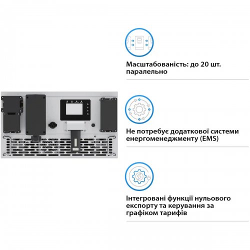 Трифазний інвертор Deye BOS-B 125KW HV-battery (SUN-125K-PCS01HP3/SUN-125K-PCSL01HP3) купити в Україні: Київ, Львів, Хмельницький, Тернопіль, Івано-Франківськ | Низька ціна, відгуки, характеристики від TELEMART фото