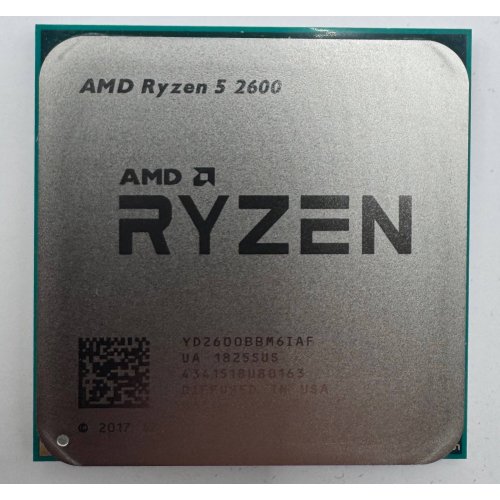 Процессор AMD Ryzen 5 2600 3.4(3.9)GHz 16MB sAM4 Tray (YD2600BBM6IAF) (Восстановлено продавцом, 883548) купить в Украине: Киев, Днепр, Харьков, Одесса  | Проверка совместимости, низкая цена, отзывы, характеристики от TELEMART фото