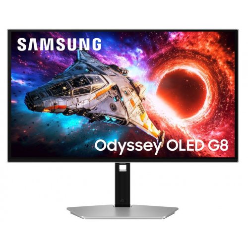 Монітор Samsung 27" Odyssey OLED G8 (LS27HG802SIXUA) Silver купити в Україні: Київ, Львів, Хмельницький, Тернопіль, Івано-Франківськ | Низька ціна, відгуки, характеристики від TELEMART фото