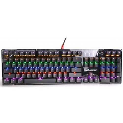 Клавиатура A4Tech Bloody B810R Battlefield Light Strike Optic Blue Switch Black купить в Украине: Киев, Днепр, Харьков, Одесса  | Низкая цена, отзывы, характеристики от TELEMART фото