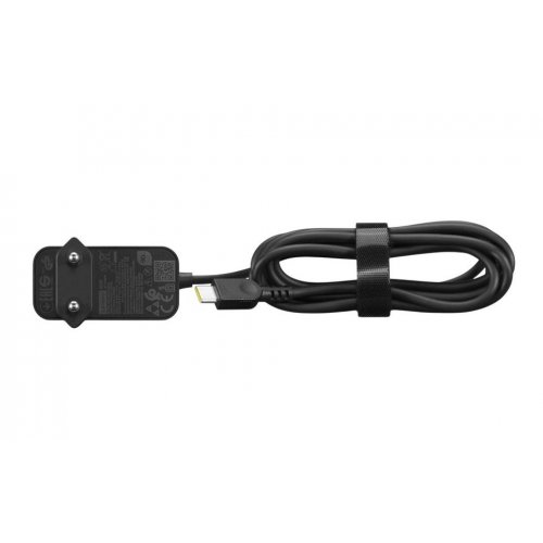 Адаптер живлення Lenovo 65W USB Type-C Wall Adaptor-EU Pin (4X21L54610) Black купити в Україні: Київ, Львів, Хмельницький, Тернопіль, Івано-Франківськ | Низька ціна, відгуки, характеристики від TELEMART фото