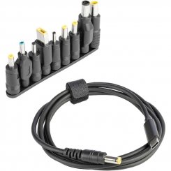 Кабель питания Tucano Universal USB Type-C to DC 65W 1.5m (MA-CACDC-BK) Black