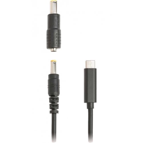 Кабель питания Tucano Universal USB Type-C to DC 65W 1.5m (MA-CACDC-BK) Black купить в Украине: Киев, Днепр, Харьков, Одесса  | Низкая цена, отзывы, характеристики от TELEMART фото