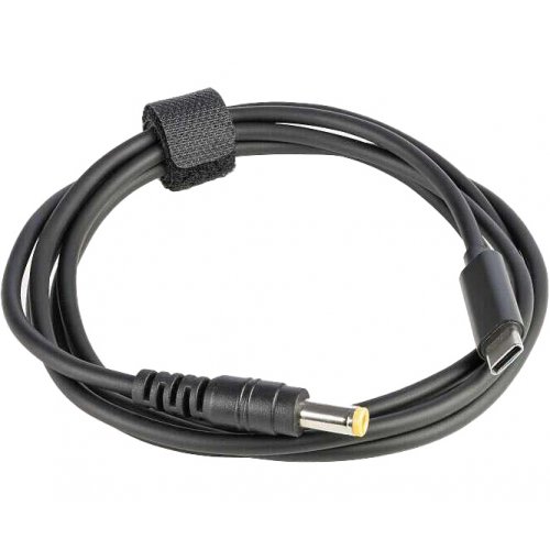 Кабель питания Tucano Universal USB Type-C to DC 65W 1.5m (MA-CACDC-BK) Black купить в Украине: Киев, Днепр, Харьков, Одесса  | Низкая цена, отзывы, характеристики от TELEMART фото