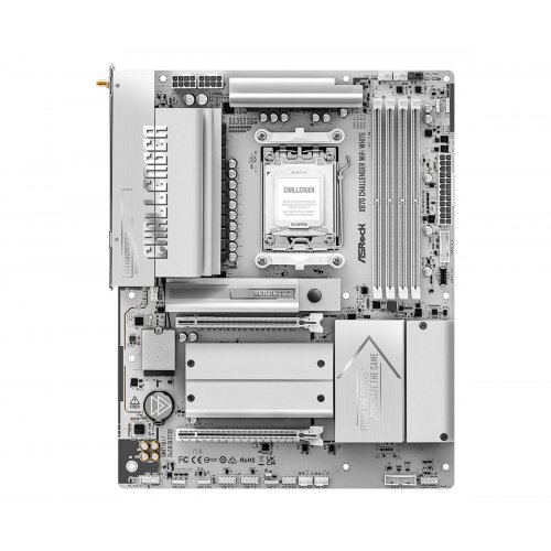 Материнская плата AsRock X870 Challenger WiFi White (sAM5, AMD X870) купить в Украине: Киев, Днепр, Харьков, Одесса  | Проверка совместимости, низкая цена, отзывы, характеристики от TELEMART фото