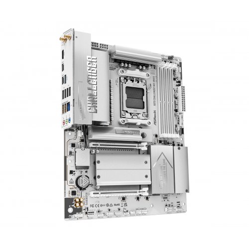 Материнская плата AsRock X870 Challenger WiFi White (sAM5, AMD X870) купить в Украине: Киев, Днепр, Харьков, Одесса  | Проверка совместимости, низкая цена, отзывы, характеристики от TELEMART фото