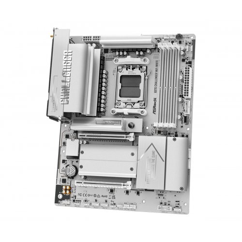 Материнская плата AsRock X870 Challenger WiFi White (sAM5, AMD X870) купить в Украине: Киев, Днепр, Харьков, Одесса  | Проверка совместимости, низкая цена, отзывы, характеристики от TELEMART фото