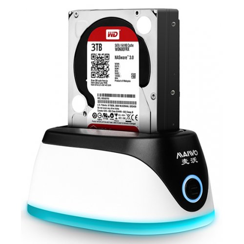 Купити Maiwo Docking Station 2.5"/3.5" USB 2.0 (K306-U3S) Black/White - ціна в Києві, Львові, Вінниці, Хмельницькому, Франківську, Україні | інтернет-магазин TELEMART.UA фото