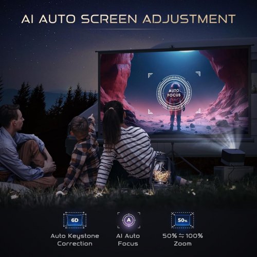 Проектор Aurzen Boom 3 (F503 FCC) Black купить в Украине: Киев, Днепр, Харьков, Одесса  | Низкая цена, отзывы, характеристики от TELEMART фото