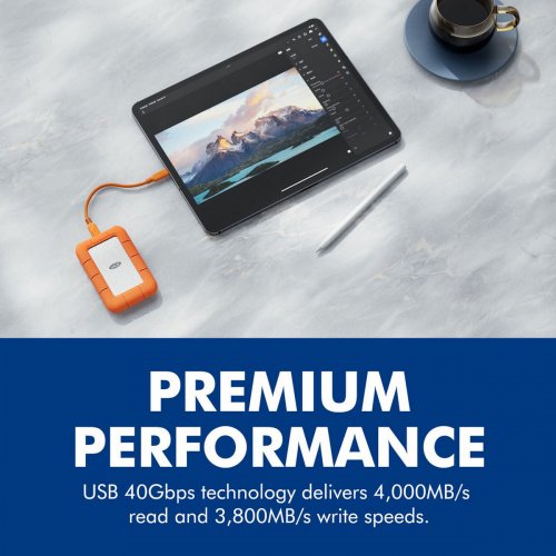 SSD-диск LaCie Rugged 1TB USB (STND1000400) купить в Украине: Киев, Днепр, Харьков, Одесса  | Проверка совместимости, низкая цена, отзывы, характеристики от TELEMART фото