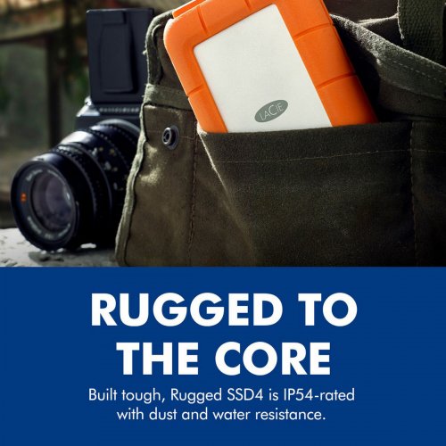 SSD-диск LaCie Rugged 1TB USB (STND1000400) купить в Украине: Киев, Днепр, Харьков, Одесса  | Проверка совместимости, низкая цена, отзывы, характеристики от TELEMART фото