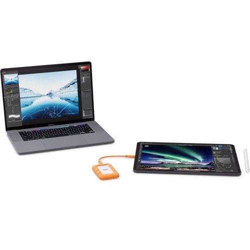 SSD-диск LaCie Rugged Mini 2TB USB (STMF2000400) купить в Украине: Киев, Днепр, Харьков, Одесса  | Проверка совместимости, низкая цена, отзывы, характеристики от TELEMART фото