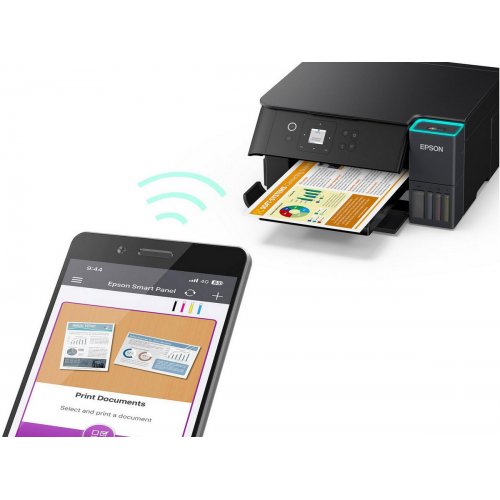 МФУ Epson EcoTank L4360 Wi-Fi (C11CL41411) купить в Украине: Киев, Днепр, Харьков, Одесса  | Низкая цена, отзывы, характеристики от TELEMART фото