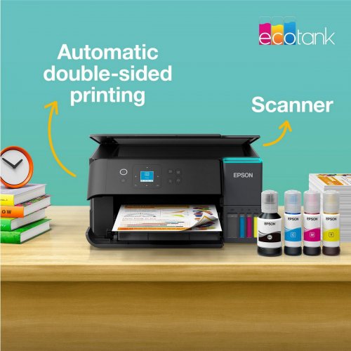 МФУ Epson EcoTank L4360 Wi-Fi (C11CL41411) купить в Украине: Киев, Днепр, Харьков, Одесса  | Низкая цена, отзывы, характеристики от TELEMART фото