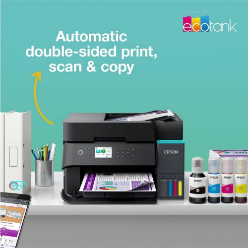 МФУ Epson EcoTank L6370 Wi-Fi (C11CL43405) купить в Украине: Киев, Днепр, Харьков, Одесса  | Низкая цена, отзывы, характеристики от TELEMART фото
