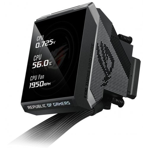 Готовая СВО Asus ROG Strix LC IV 360 ARGB LCD (90RC01M1-B0EAY0) Black купить в Украине: Киев, Днепр, Харьков, Одесса  | Проверка совместимости, низкая цена, отзывы, характеристики от TELEMART фото