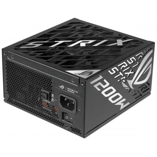 Блок питания Asus ROG Strix 1200W Platinum (90YE00W6-B0NA00) Black купить в Украине: Киев, Днепр, Харьков, Одесса  | Проверка совместимости, низкая цена, отзывы, характеристики от TELEMART фото