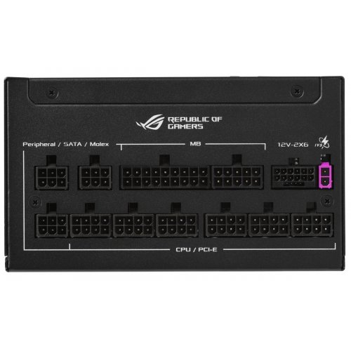 Блок питания Asus ROG Strix 1200W Platinum (90YE00W6-B0NA00) Black купить в Украине: Киев, Днепр, Харьков, Одесса  | Проверка совместимости, низкая цена, отзывы, характеристики от TELEMART фото