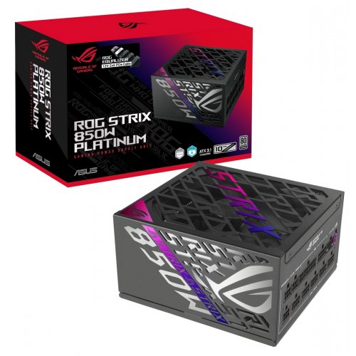 Блок живлення Asus ROG Strix 850W Platinum ROG Equalizer (90YE00V8-B0NA00) Black купити в Україні: Київ, Львів, Хмельницький, Тернопіль, Івано-Франківськ | Перевірка сумісності, низька ціна, відгуки, характеристики від TELEMART фото