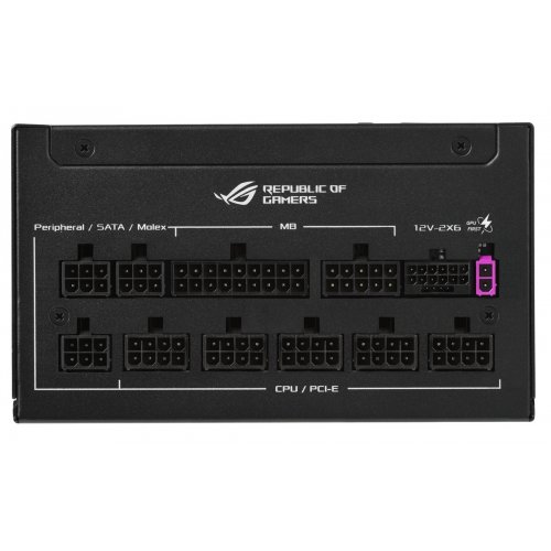 Блок живлення Asus ROG Strix 850W Platinum ROG Equalizer (90YE00V8-B0NA00) Black купити в Україні: Київ, Львів, Хмельницький, Тернопіль, Івано-Франківськ | Перевірка сумісності, низька ціна, відгуки, характеристики від TELEMART фото