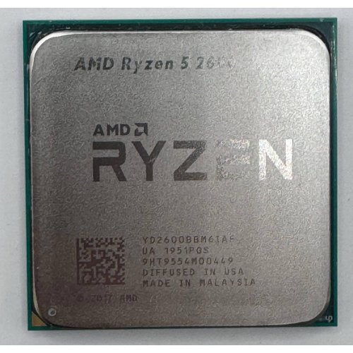 Процессор AMD Ryzen 5 2600 3.4(3.9)GHz 16MB sAM4 Tray (YD2600BBM6IAF) (Восстановлено продавцом, 884373) купить в Украине: Киев, Днепр, Харьков, Одесса  | Проверка совместимости, низкая цена, отзывы, характеристики от TELEMART фото