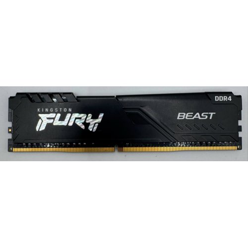 Озп Kingston DDR4 8GB 3200Mhz FURY Beast Black (KF432C16BB/8) (Відновлено продавцем, 884379) купити в Україні: Київ, Львів, Хмельницький, Тернопіль, Івано-Франківськ | Перевірка сумісності, низька ціна, відгуки, характеристики від TELEMART фото