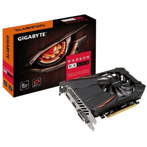 Видеокарта Gigabyte Radeon RX 550 D5 2048MB (GV-RX550D5-2GD) (Восстановлено продавцом, 884385) купить в Украине: Киев, Днепр, Харьков, Одесса  | Проверка совместимости, низкая цена, отзывы, характеристики от TELEMART фото