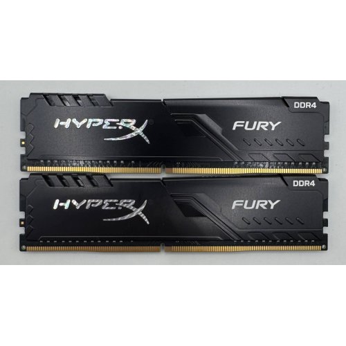 Озу HyperX DDR4 16GB (2x8GB) 3200Mhz Fury Black (HX432C16FB3K2/16) (Восстановлено продавцом, 884387) купить в Украине: Киев, Днепр, Харьков, Одесса  | Проверка совместимости, низкая цена, отзывы, характеристики от TELEMART фото