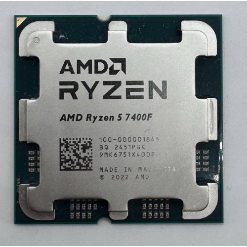 Процессор AMD Ryzen 5 7400F 3.7(4.7)GHz 32MB sAM5 Tray (100-000001845) (Восстановлено продавцом, 884396) купить в Украине: Киев, Днепр, Харьков, Одесса  | Проверка совместимости, низкая цена, отзывы, характеристики от TELEMART фото