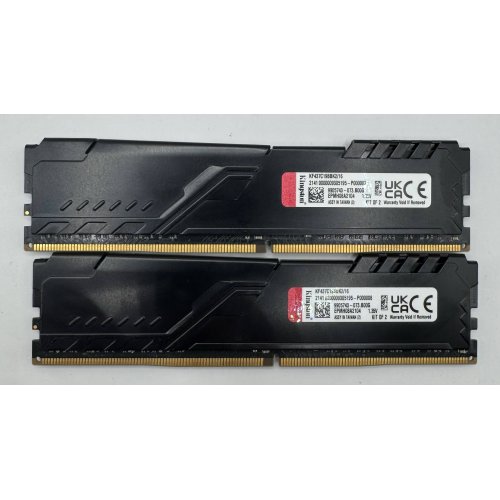 Озу Kingston DDR4 16GB (2x8GB) 3733Mhz FURY Beast Black (KF437C19BBK2/16) (Восстановлено продавцом, 884398) купить в Украине: Киев, Днепр, Харьков, Одесса  | Проверка совместимости, низкая цена, отзывы, характеристики от TELEMART фото