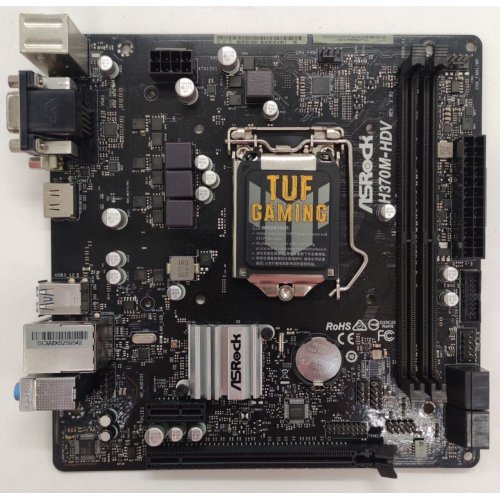 Материнська плата AsRock H370M-HDV (s1151-V2, Intel H370) (Відновлено продавцем, 884399) купити в Україні: Київ, Львів, Хмельницький, Тернопіль, Івано-Франківськ | Перевірка сумісності, низька ціна, відгуки, характеристики від TELEMART фото