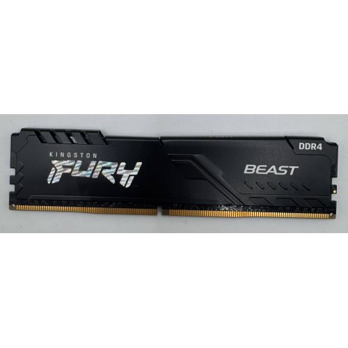 Озу Kingston DDR4 16GB 3600Mhz FURY Beast Black (KF436C18BB/16) (Восстановлено продавцом, 884408) купить в Украине: Киев, Днепр, Харьков, Одесса  | Проверка совместимости, низкая цена, отзывы, характеристики от TELEMART фото