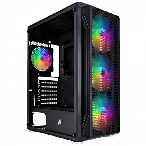Корпус 1stPlayer X5-BK-4F1 750W (X5-BK-4F1-PS-750FK-EU) Black купити в Україні: Київ, Львів, Хмельницький, Тернопіль, Івано-Франківськ | Перевірка сумісності, низька ціна, відгуки, характеристики від TELEMART фото