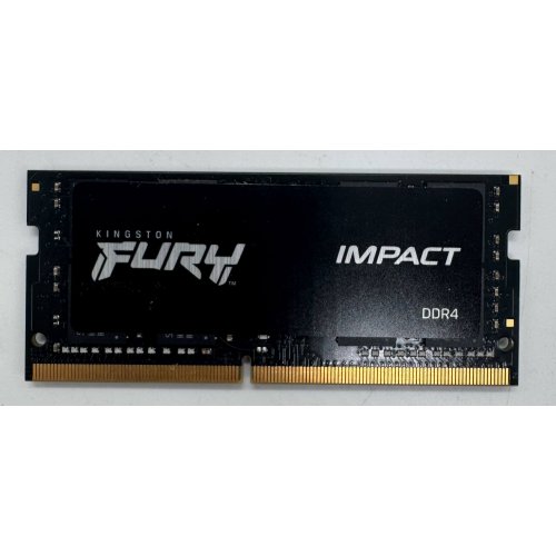 Озп Kingston SODIMM DDR4 32GB 3200Mhz FURY Impact Black (KF432S20IB/32) (Відновлено продавцем, 884679) купити в Україні: Київ, Львів, Хмельницький, Тернопіль, Івано-Франківськ | Перевірка сумісності, низька ціна, відгуки, характеристики від TELEMART фото