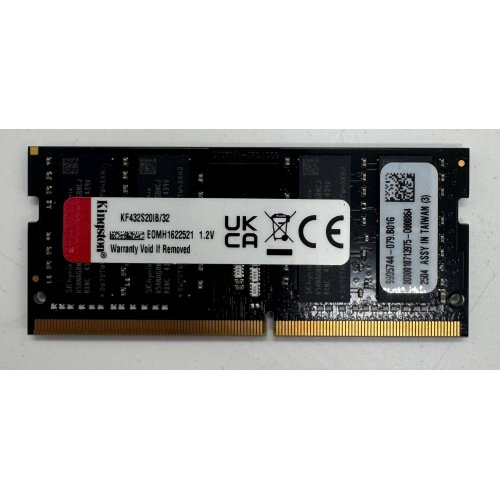 Озп Kingston SODIMM DDR4 32GB 3200Mhz FURY Impact Black (KF432S20IB/32) (Відновлено продавцем, 884679) купити в Україні: Київ, Львів, Хмельницький, Тернопіль, Івано-Франківськ | Перевірка сумісності, низька ціна, відгуки, характеристики від TELEMART фото