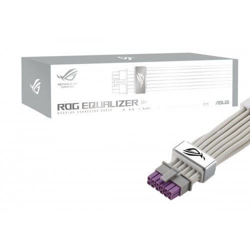 Кабель Asus ROG Equalizer (90YE00BP-B0QA00) White купити в Україні: Київ, Львів, Хмельницький, Тернопіль, Івано-Франківськ | Низька ціна, відгуки, характеристики від TELEMART фото