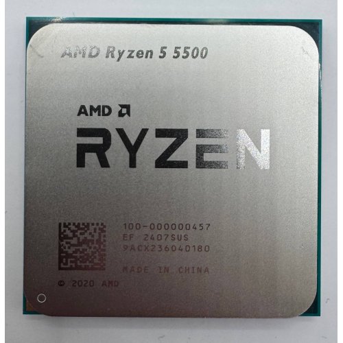 Процессор AMD Ryzen 5 5500 3.6(4.2)GHz 16MB sAM4 Tray (100-000000457) (Восстановлено продавцом, 884712) купить в Украине: Киев, Днепр, Харьков, Одесса  | Проверка совместимости, низкая цена, отзывы, характеристики от TELEMART фото