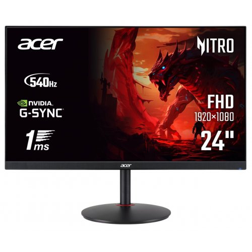 Уцінка монітор Acer 24.1" XV242Fbmiiprx (UM.FX2EE.F01) Black (Розкрита упаковка, 884724) купити в Україні: Київ, Львів, Хмельницький, Тернопіль, Івано-Франківськ | Низька ціна, відгуки, характеристики від TELEMART фото
