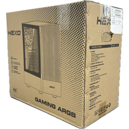 Уцінка корпус HEXO Gaming ARGB без БЖ Black (Пошкоджено пакування, 884727) купити в Україні: Київ, Львів, Хмельницький, Тернопіль, Івано-Франківськ | Перевірка сумісності, низька ціна, відгуки, характеристики від TELEMART фото