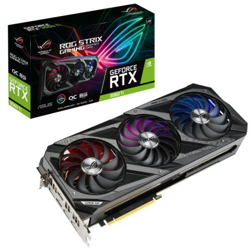 Відеокарта Asus ROG GeForce RTX 3060 Ti STRIX OC 8192MB (ROG-STRIX-RTX3060TI-O8G-V2-GAMING) (Відновлено продавцем, 884742) купити в Україні: Київ, Львів, Хмельницький, Тернопіль, Івано-Франківськ | Перевірка сумісності, низька ціна, відгуки, характеристики від TELEMART фото