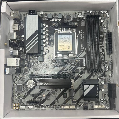 Уцінка материнська плата Gigabyte B650M D3HP AX (sAM5, AMD B650) (Відремонтовано виробником, 884764) купити в Україні: Київ, Львів, Хмельницький, Тернопіль, Івано-Франківськ | Перевірка сумісності, низька ціна, відгуки, характеристики від TELEMART фото
