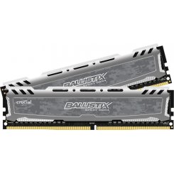 Озп Crucial DDR4 16GB (2x8GB) 3200Mhz Ballistix Sport LT Gray (BLS2K8G4D32AESBK) (Відновлено продавцем, 884780)