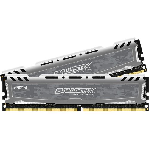 Озп Crucial DDR4 16GB (2x8GB) 3200Mhz Ballistix Sport LT Gray (BLS2K8G4D32AESBK) (Відновлено продавцем, 884780) купити в Україні: Київ, Львів, Хмельницький, Тернопіль, Івано-Франківськ | Перевірка сумісності, низька ціна, відгуки, характеристики від TELEMART фото